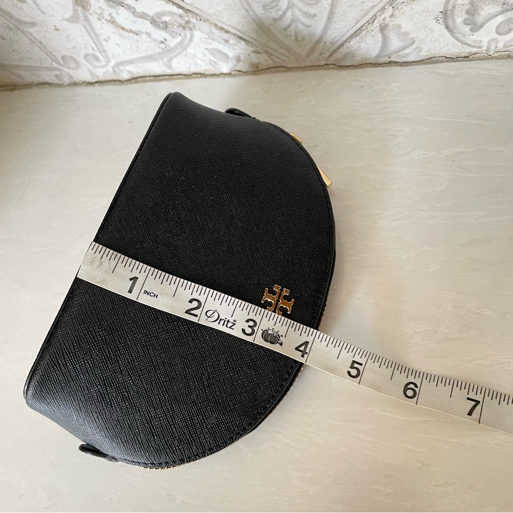 Tory Burch - Robinson Small Makeup Bag- Black - Picture 12 of 14